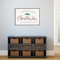 Fresh Cut Trees Framed Canvas Print