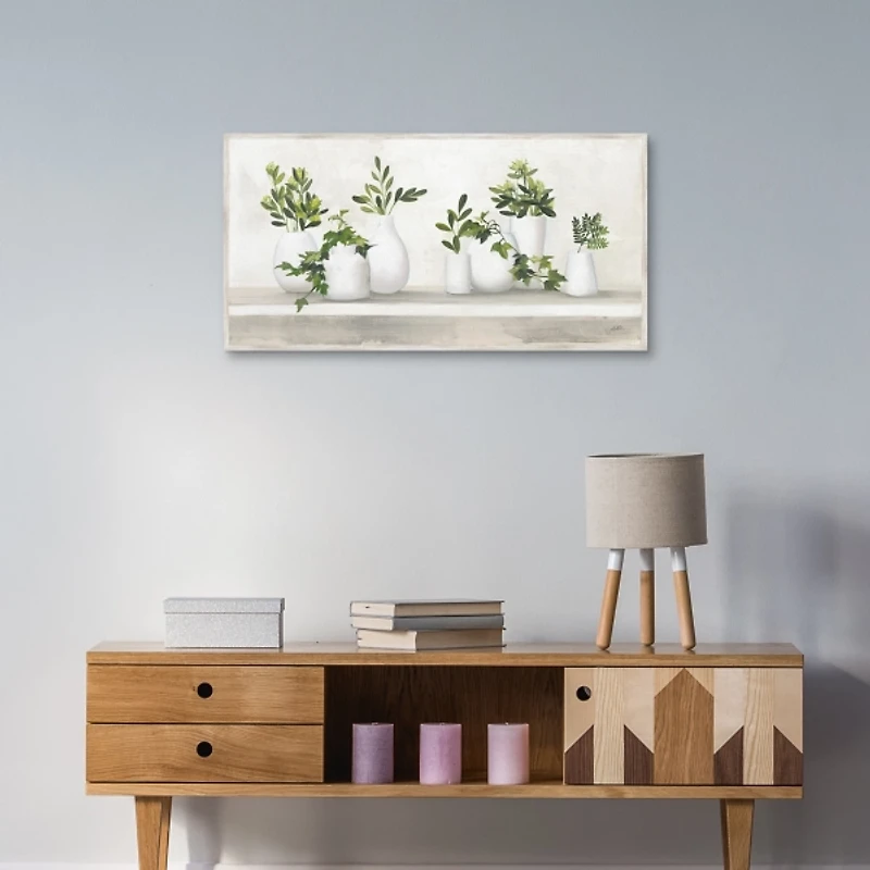 Plant Shelf Life Framed Canvas Art Print