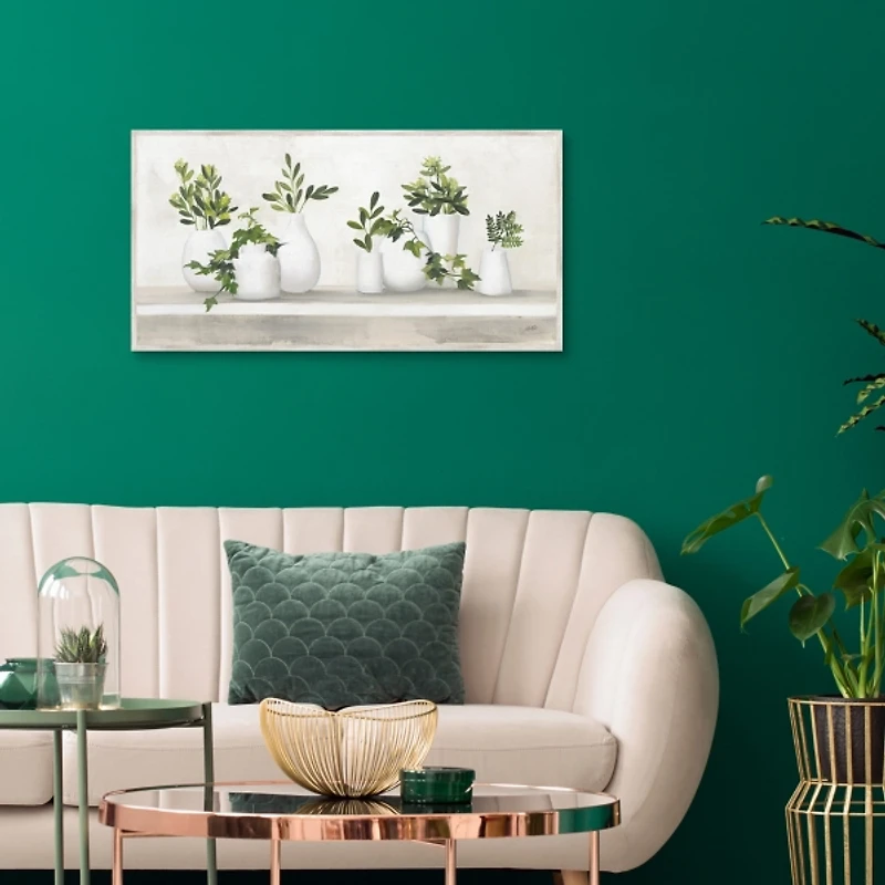 Plant Shelf Life Framed Canvas Art Print