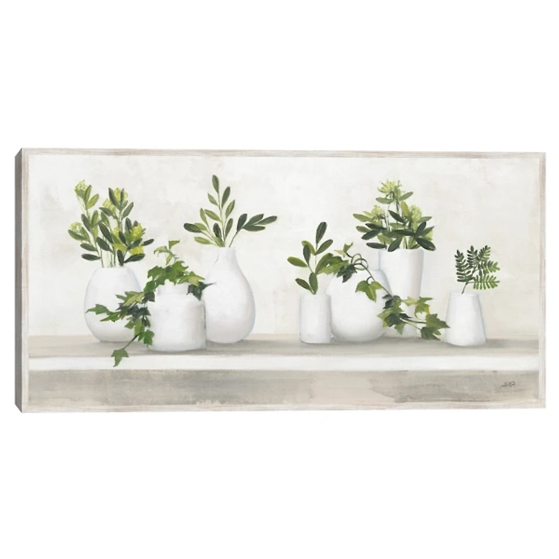 Plant Shelf Life Framed Canvas Art Print