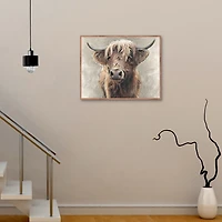 Highland Portrait Framed Canvas Art Print