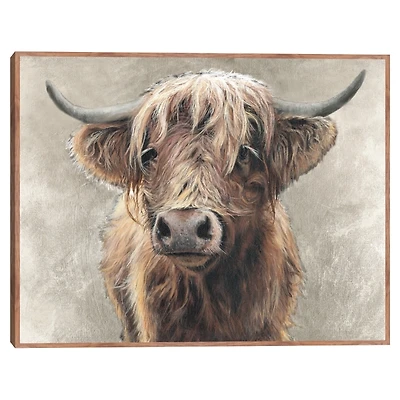Highland Portrait Framed Canvas Art Print
