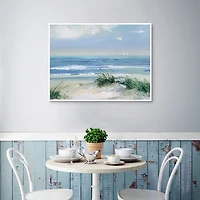 Coastal Breezes Framed Canvas Art Print