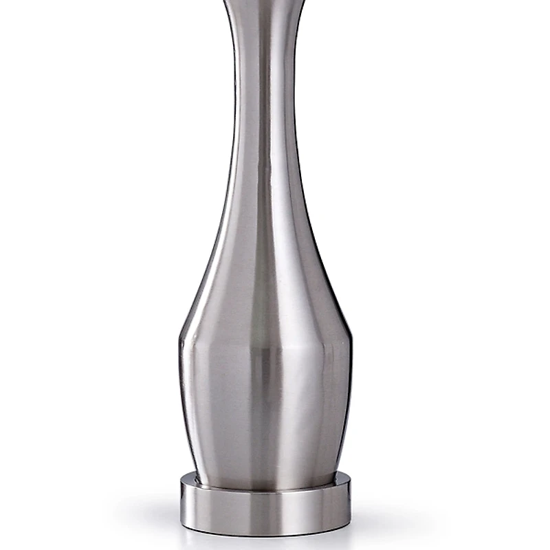 Silver Metal Taper Table Lamp