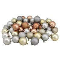 Earth Tones Shatterproof Ball Ornaments, Set of 60