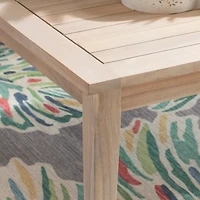 Natural Acacia Wood Slatted Outdoor Coffee Table