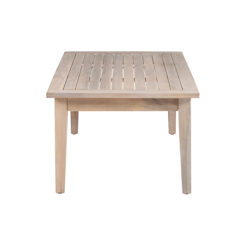 Natural Acacia Wood Slatted Outdoor Coffee Table