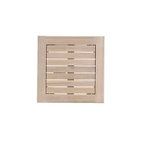 Natural Acacia Wood Slatted Outdoor Side Table