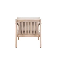 Natural Acacia Wood 2-pc. Outdoor Accent Chair Set