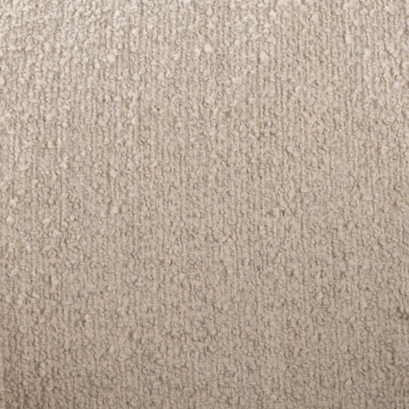 Round Sand Boucle Swivel Accent Chair