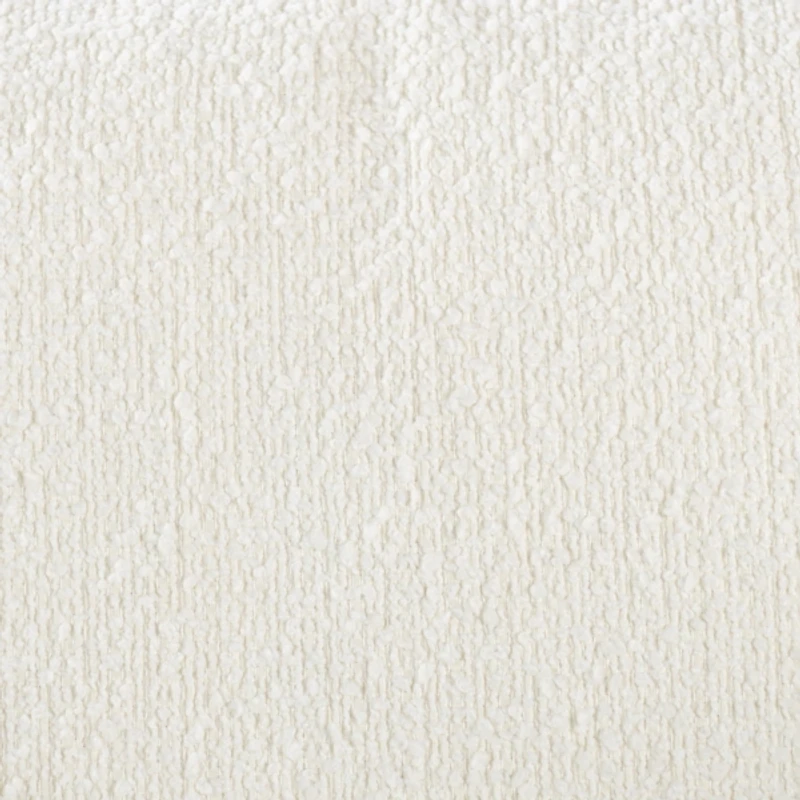 Round Cream Boucle Swivel Accent Chair