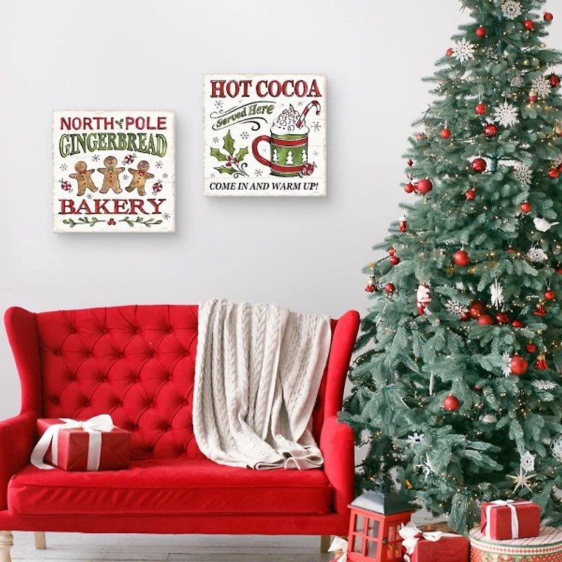 North Pole Gingerbread Cocoa 2-pc. Art Set