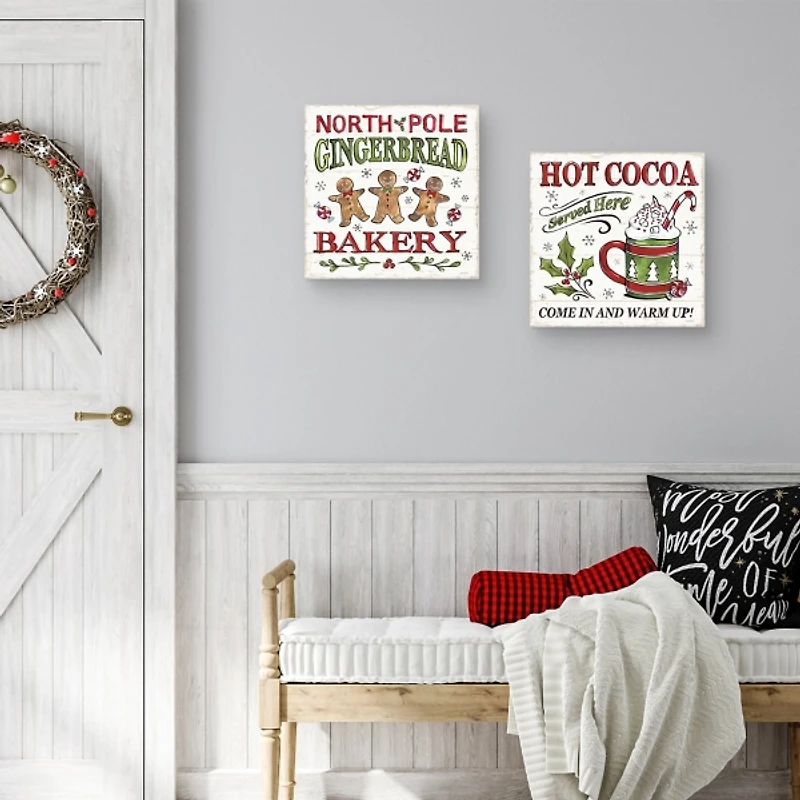 North Pole Gingerbread Cocoa 2-pc. Art Set