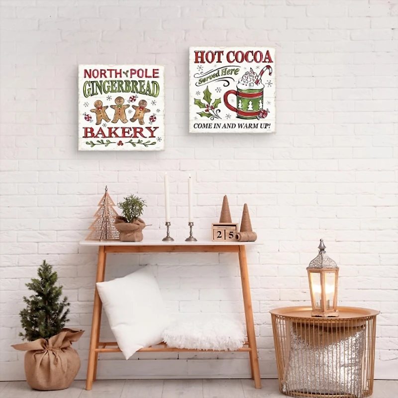 North Pole Gingerbread Cocoa 2-pc. Art Set