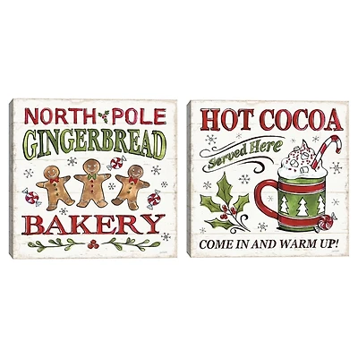 North Pole Gingerbread Cocoa 2-pc. Art Set