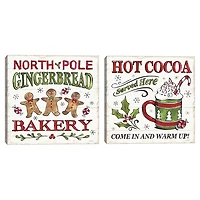 North Pole Gingerbread Cocoa 2-pc. Art Set