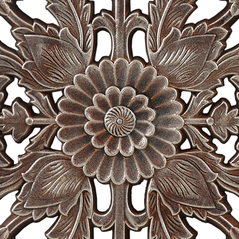 Bronze Madison Park Floral Wall Plaques, Set of 2