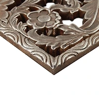 Bronze Madison Park Floral Wall Plaques, Set of 2