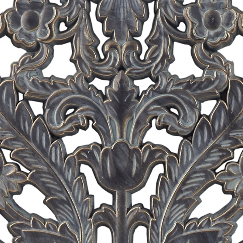 Navy Madison Park Floral Wall Plaques, Set of 2