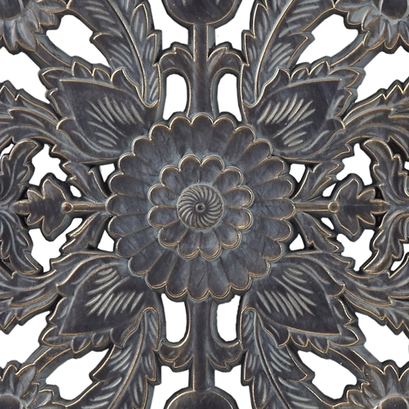 Navy Madison Park Floral Wall Plaques, Set of 2