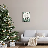 Merry Christmas Greenery Wall Plaque
