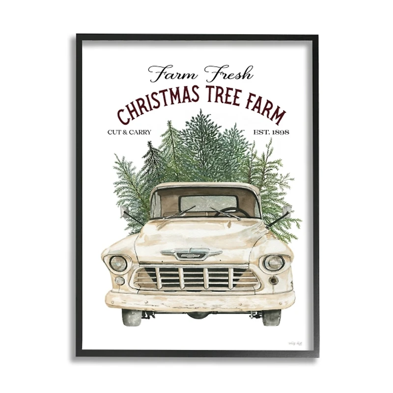Christmas Tree Farm Truck Wall Plaque
