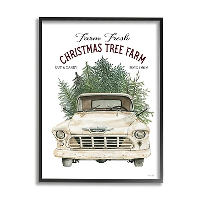 Christmas Tree Farm Truck Wall Plaque