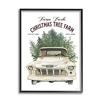 Christmas Tree Farm Truck Wall Plaque