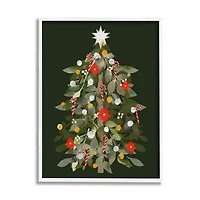 Candy Cane Tree Framed Art Print