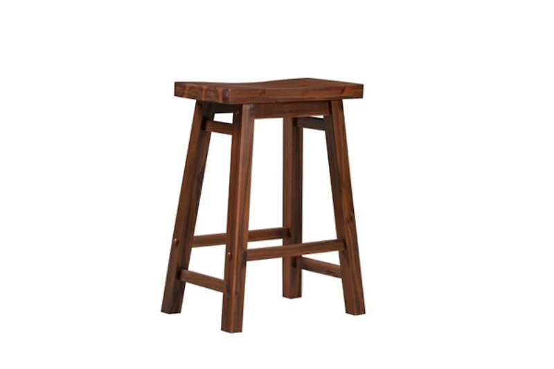 Chestnut Sonoma Saddle Counter Stools, Set of 2