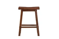 Chestnut Sonoma Saddle Counter Stools, Set of 2