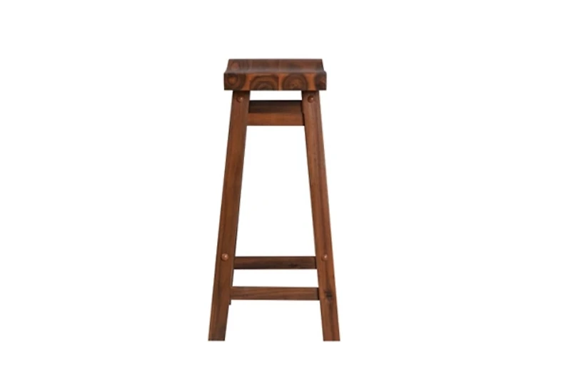 Chestnut Sonoma Saddle Counter Stools, Set of 2