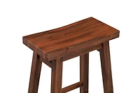 Chestnut Sonoma Saddle Counter Stools, Set of 2
