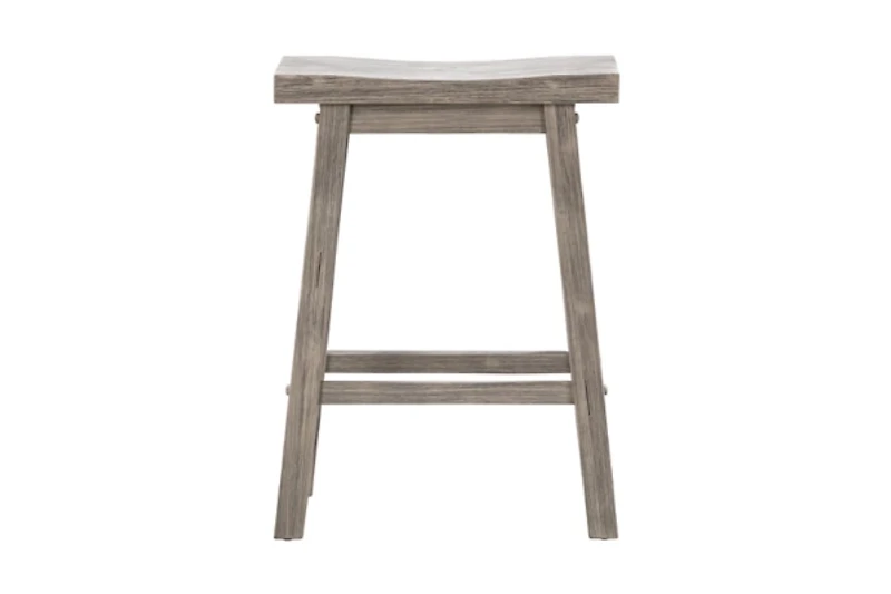 Storm Gray Sonoma Saddle Counter Stools, Set of 2