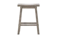 Storm Gray Sonoma Saddle Counter Stools, Set of 2