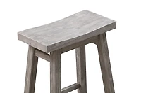 Storm Gray Sonoma Saddle Counter Stools, Set of 2