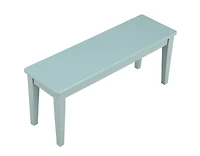 Turquoise Wood Classic Farmhouse Bench