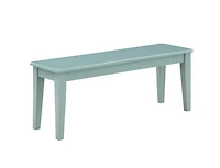 Turquoise Wood Classic Farmhouse Bench