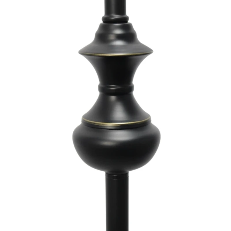 Simple Bronze Metal 3-pc. Floor and Table Lamp Set