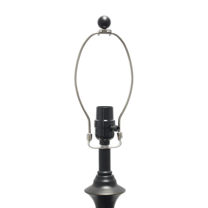 Simple Bronze Metal 3-pc. Floor and Table Lamp Set