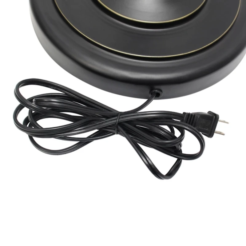 Simple Bronze Metal 3-pc. Floor and Table Lamp Set