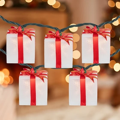 Wrapped Christmas Gifts 10-pc. String Lights