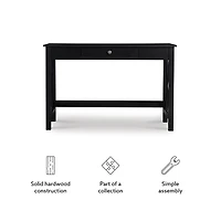 Black Wood X-Sides Desk