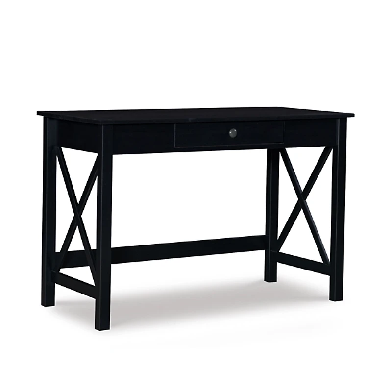 Black Wood X-Sides Desk