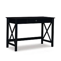 Black Wood X-Sides Desk