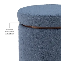 Sherpa Upholstered Storage Ottoman