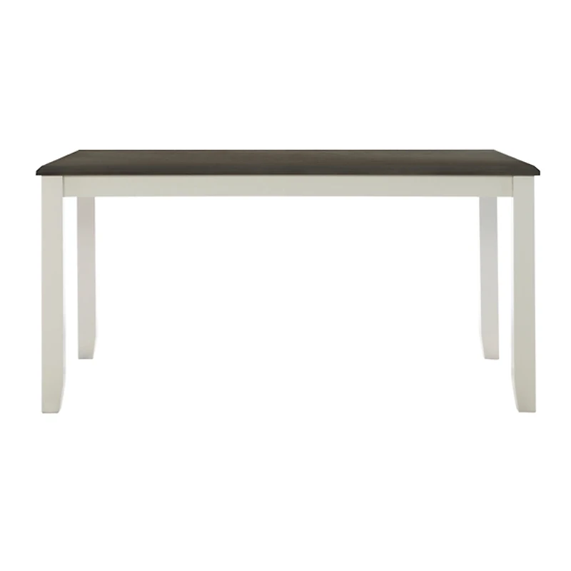 Gray and White Two-Toned Wood Dining Table