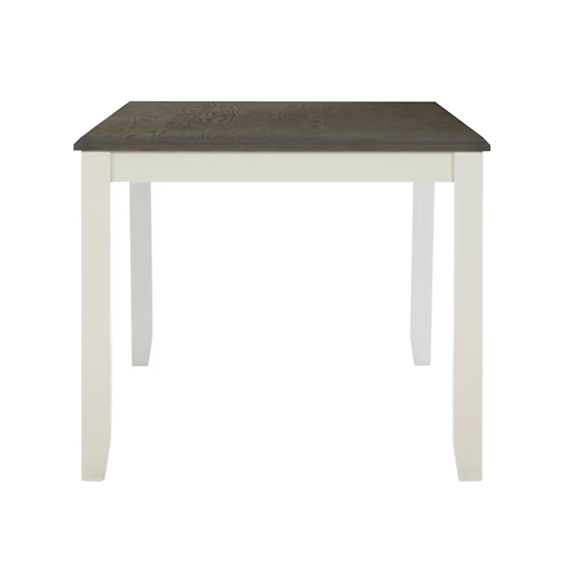 Gray and White Two-Toned Wood Dining Table