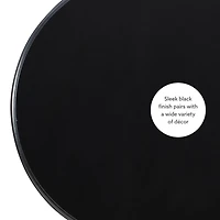 Wood Round Base Side Table