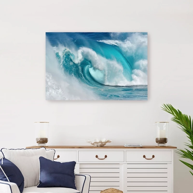 When the Ocean Turns into Blue Canvas Art Print